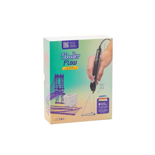 3D kynä 3Doodler FLOW + 8 filamenttirullaa Hot on Sale