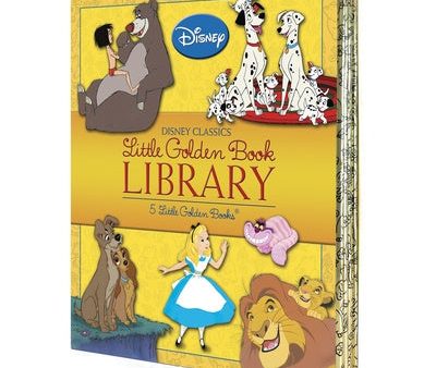 Disney Classics Little Golden Book Library (Disney Classic): Lady and the Tramp; 101 Dalmatians; The Lion King; Alice in Wonderland; The Jungle Book For Sale