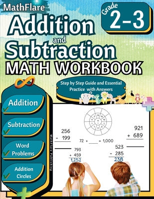 Addition and Subtraction Math Workbook 2nd and 3rd Grade: Word Problems Grade 2-3, Addition and Subtraction with Regrouping Activities Hot on Sale