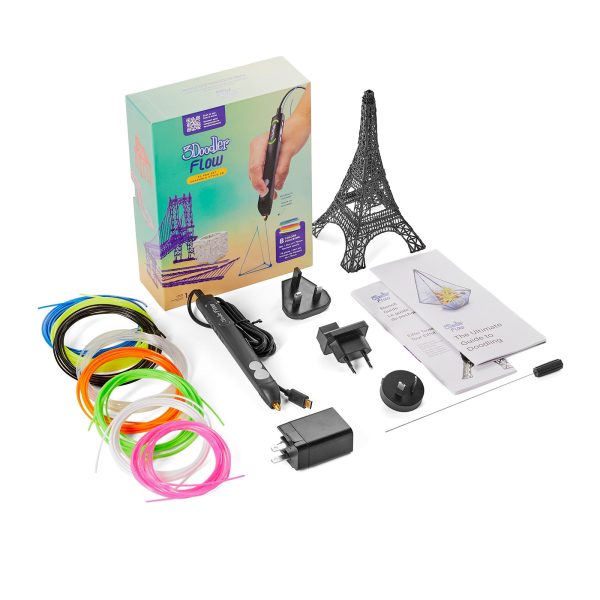 3D kynä 3Doodler FLOW + 8 filamenttirullaa Hot on Sale